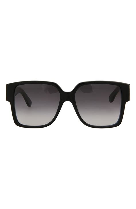 saint laurent 55mm square sunglasses
